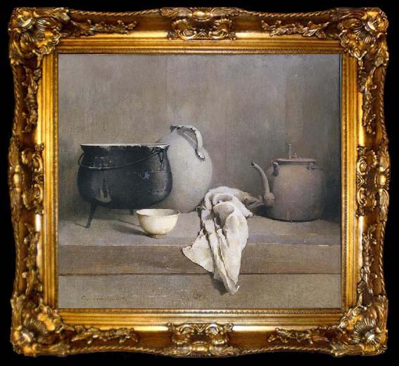framed  Emil Carlsen Study in Grey, ta009-2